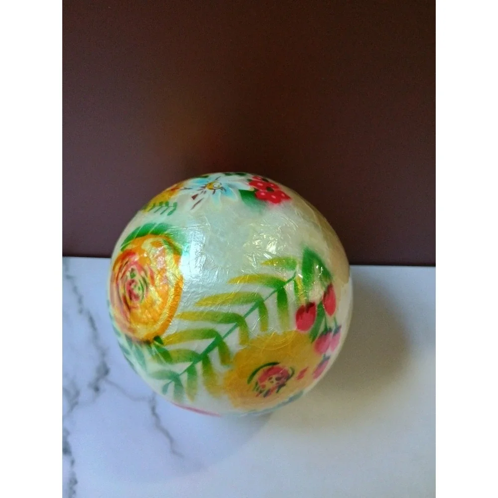 Pier 1 Imports Capiz Easter Bunny Decorative‎ Sphere Round Bunny Bow Tie